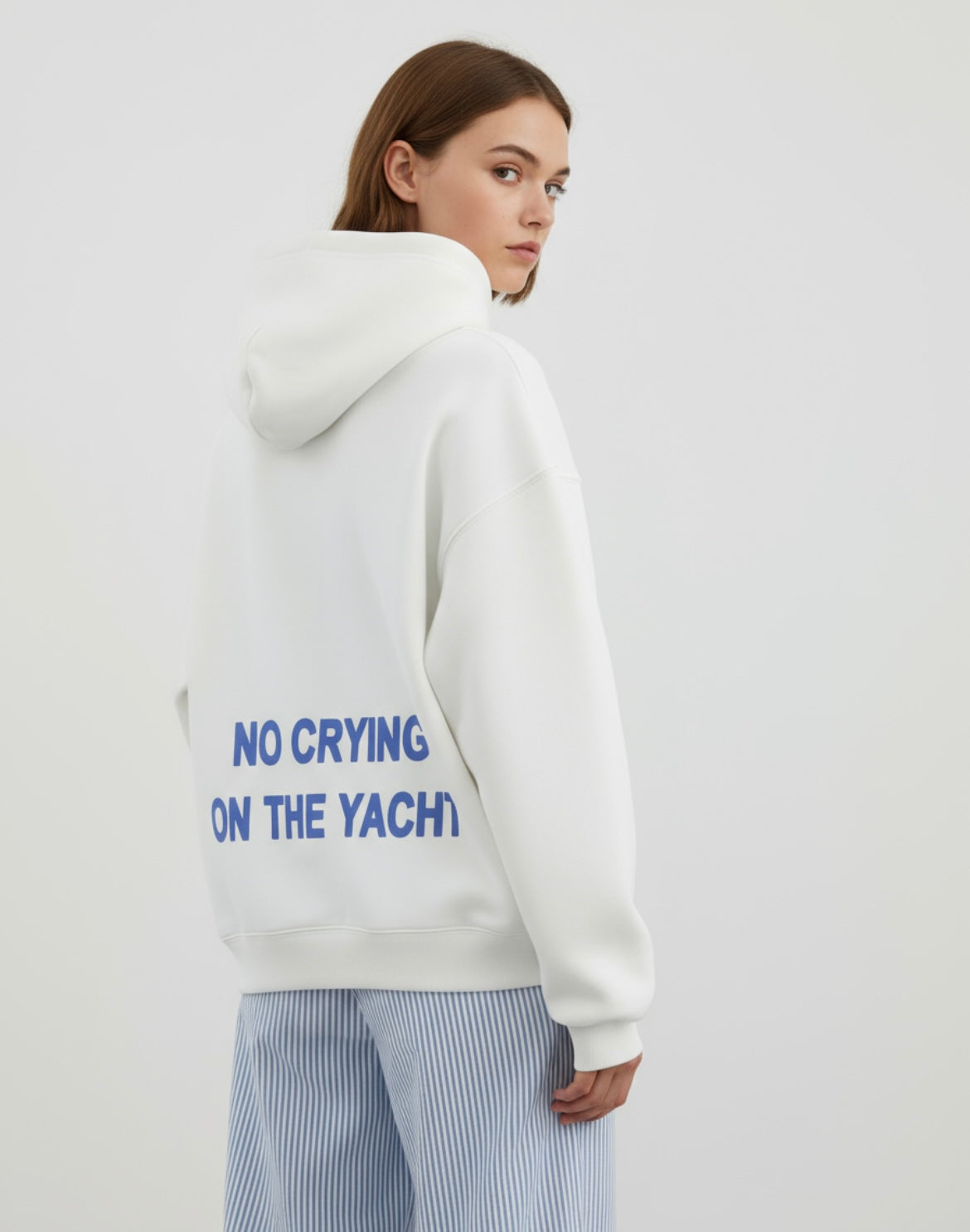 "No Crying On The Yacht" hoodie