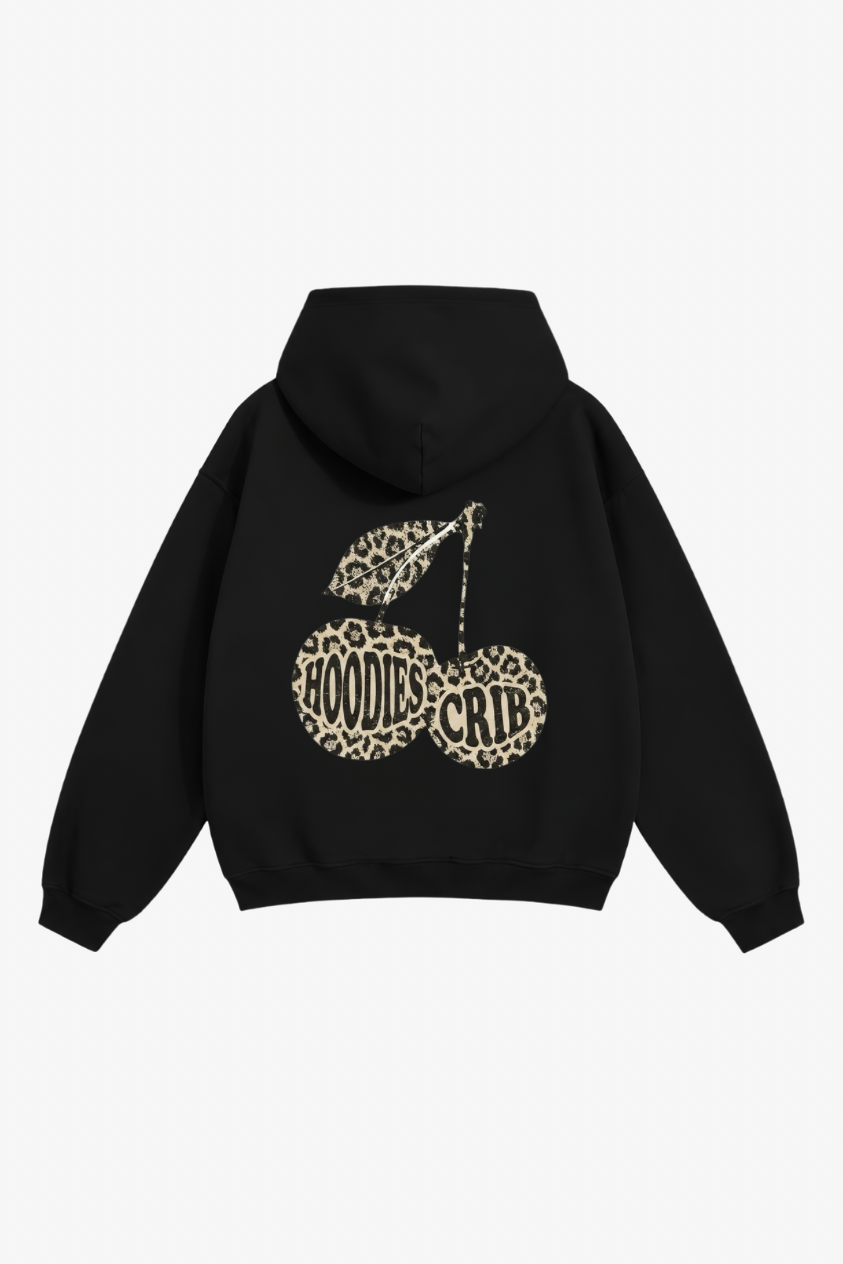 "Cherries leopard" hoodie