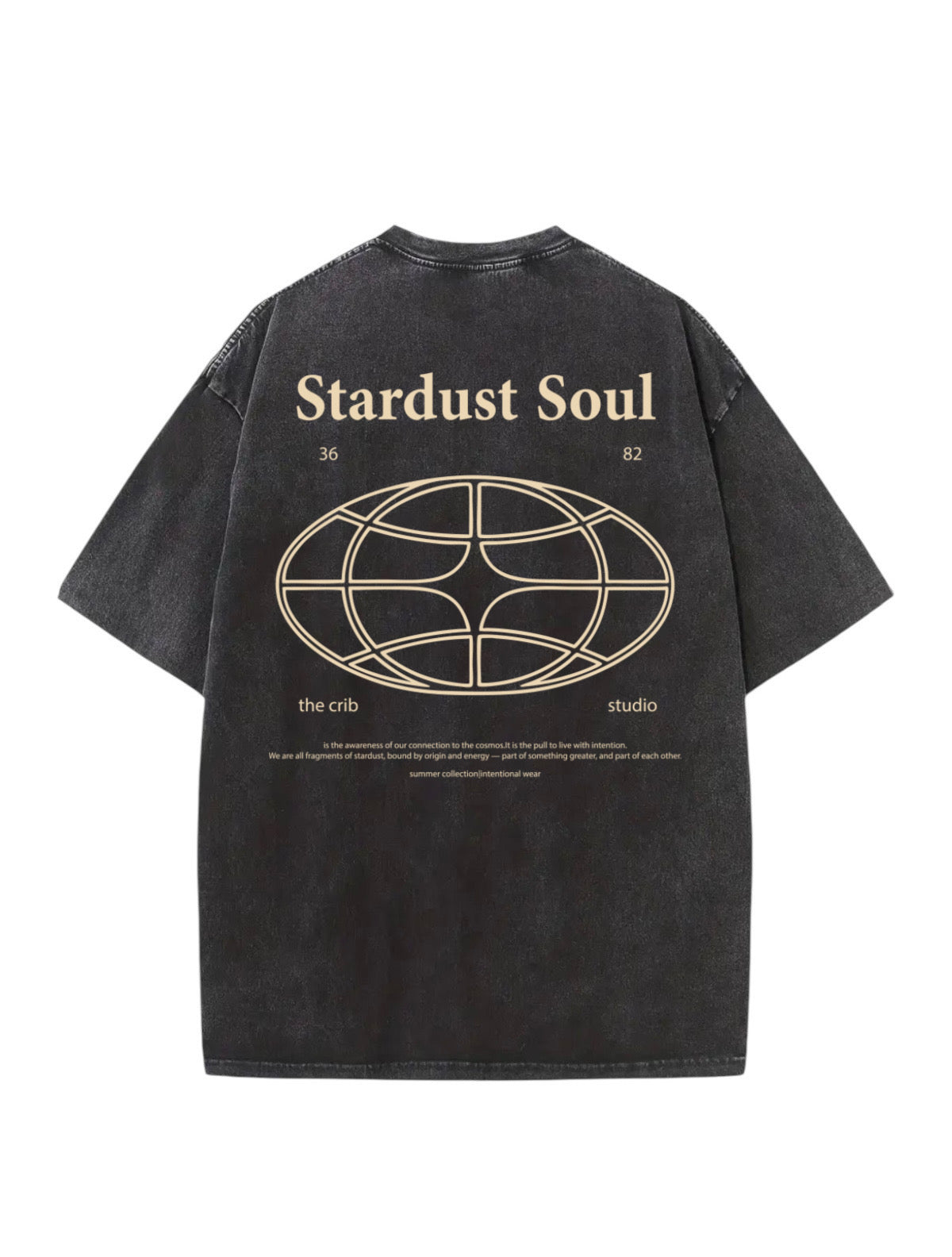 "Stardust Soul" Acid Washed Oversized t-shirt