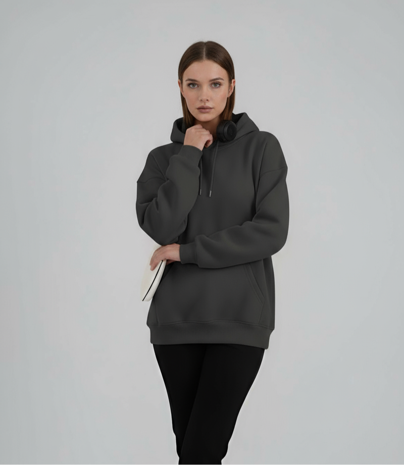 "Unisex Basic Dark Grey" hoodie