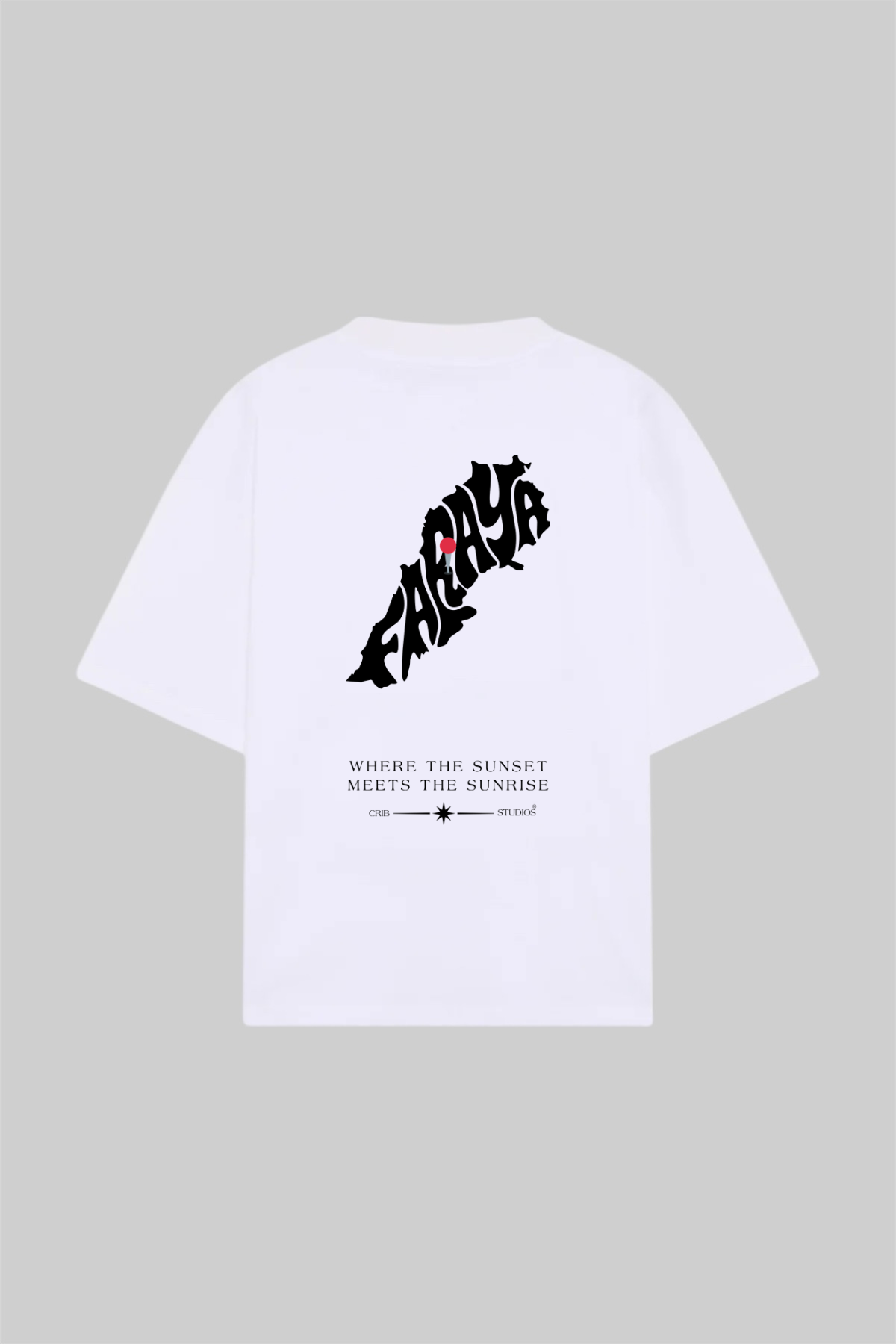 "Faraya Map" t-shirt