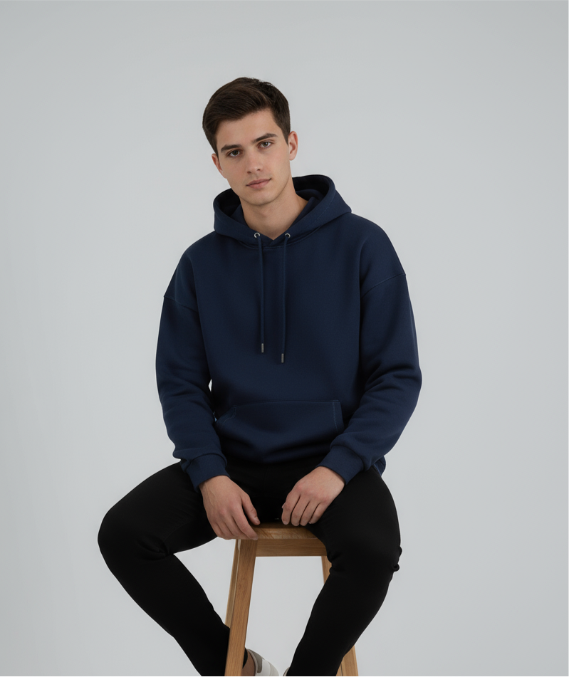 "Unisex Basic Navy" hoodie