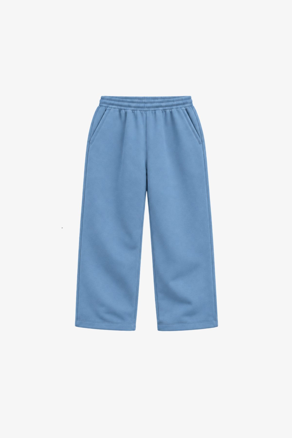 "Blue relaxed uncuffed" sweatpants