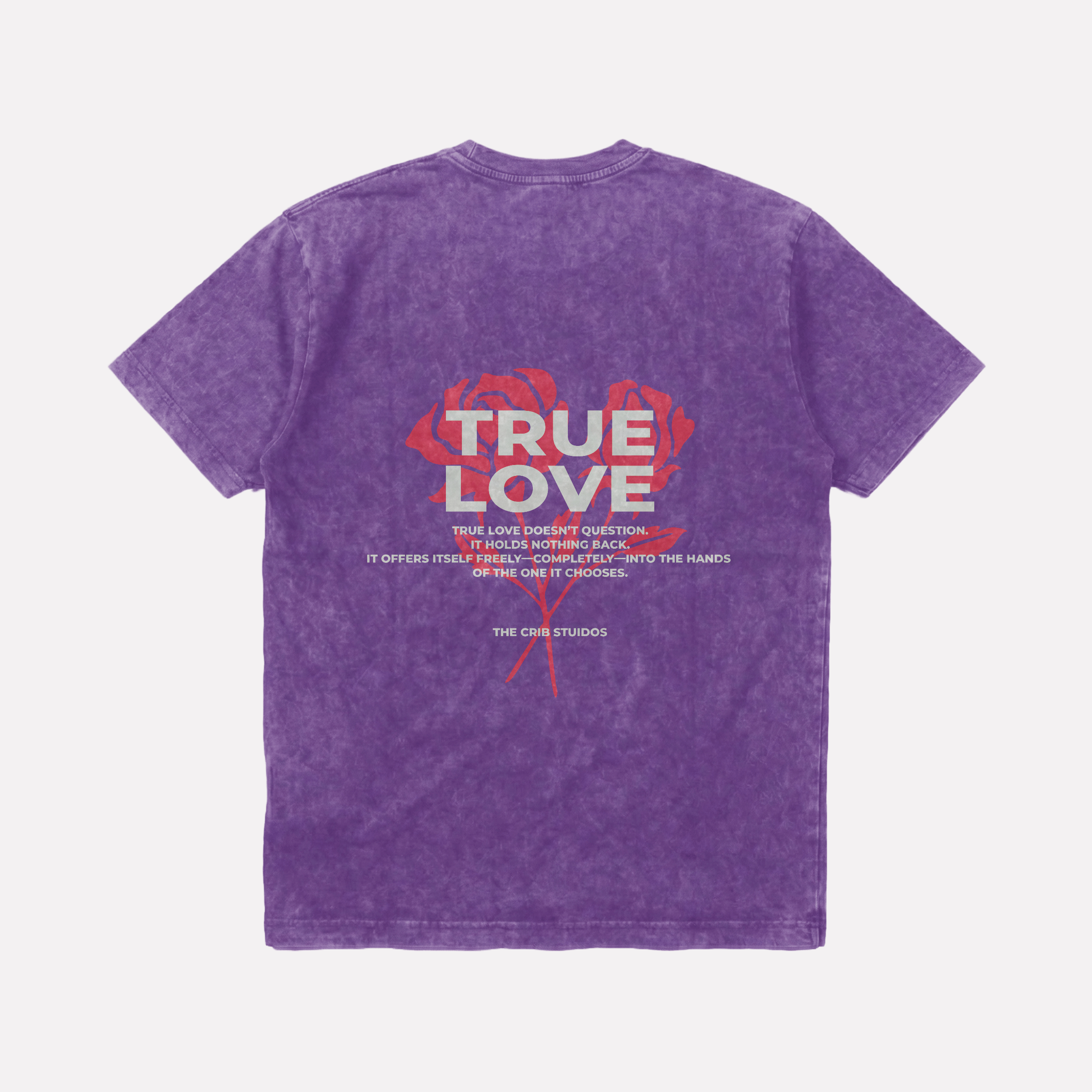 "True Love" Acid-Washed t-shirt