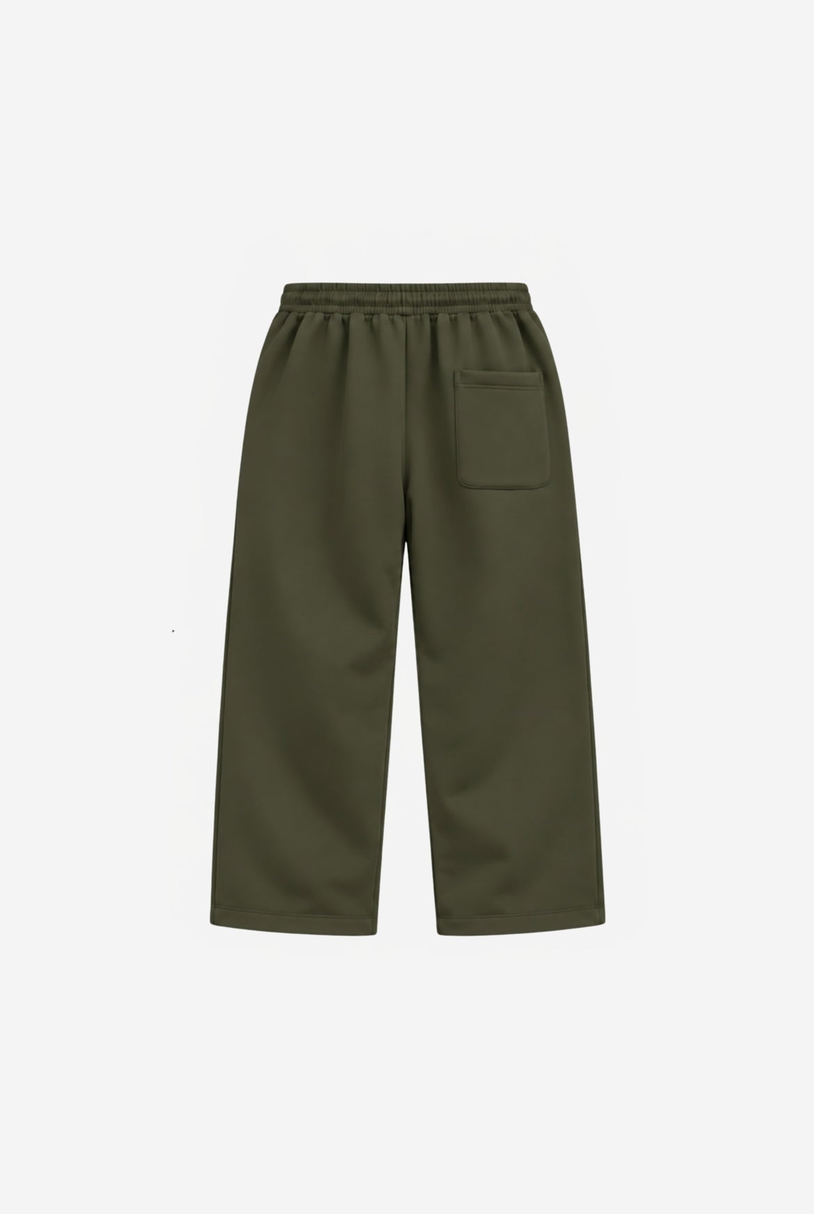 "Olive relaxed uncuffed" sweatpants