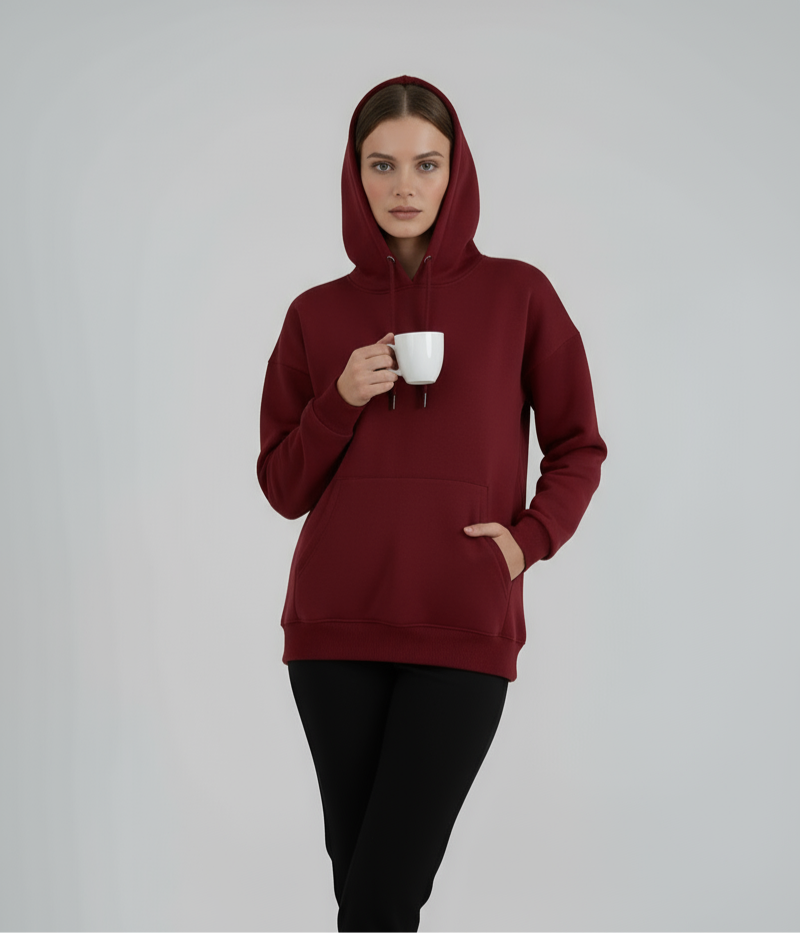 "Unisex Basic Burgundy" hoodie