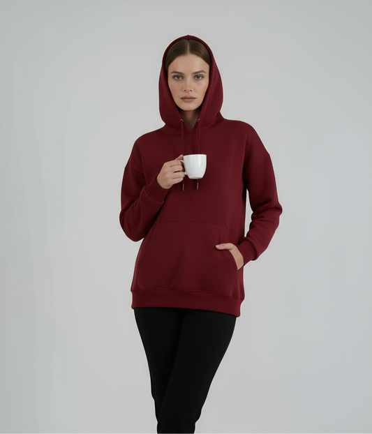 "Unisex Basic Burgundy" hoodie