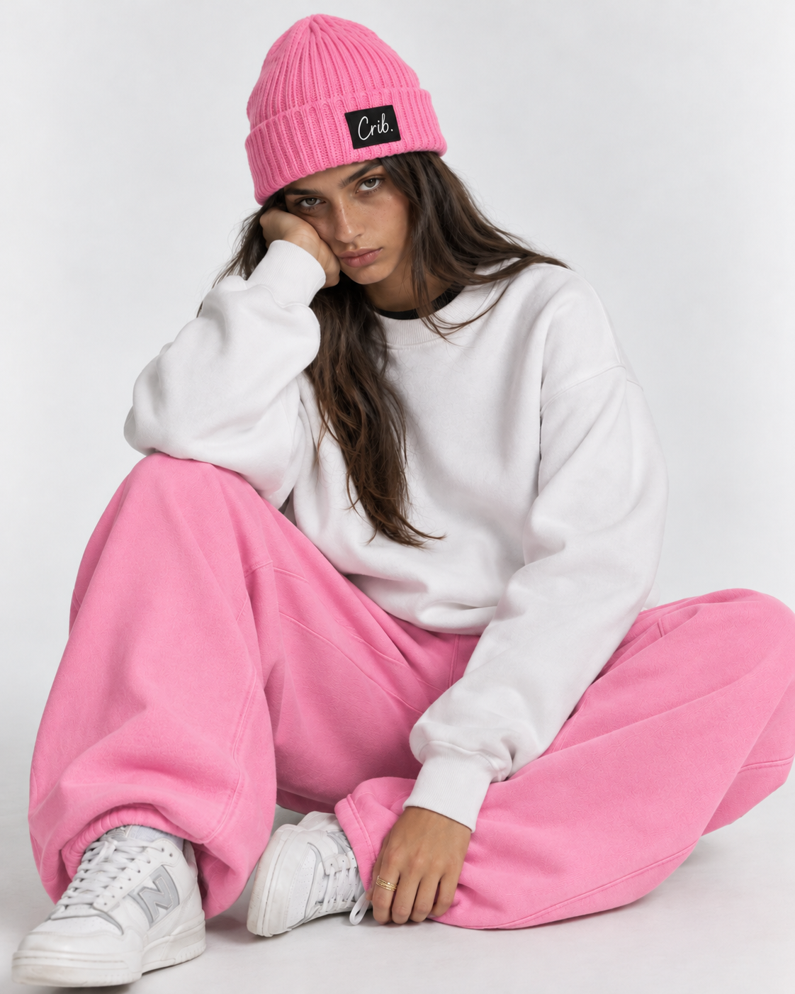 "Basic white" sweater
