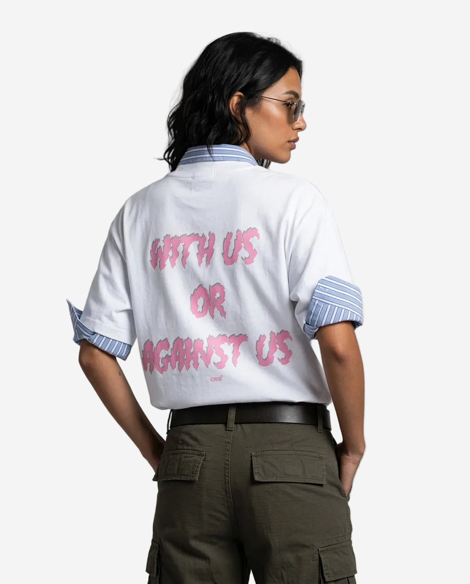 "With or Against" t-shirt