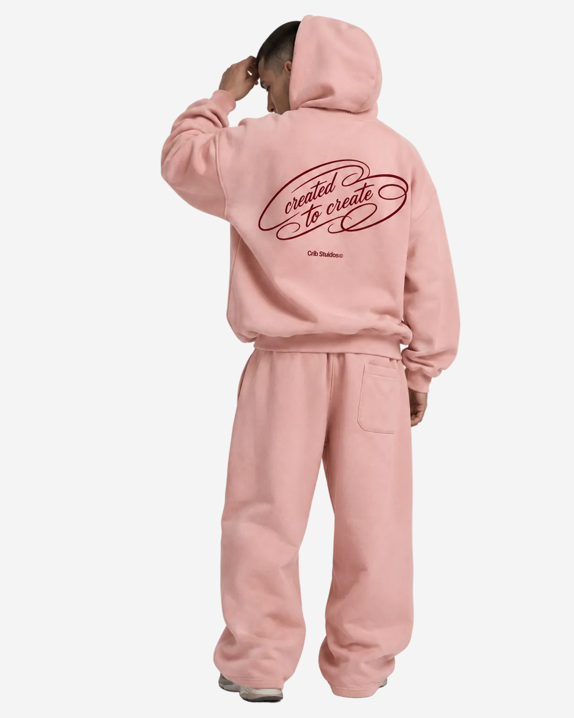 "Created to create" hoodie