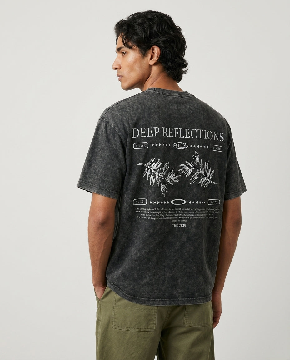 "Deep Reflections" Acid Washed t-shirt