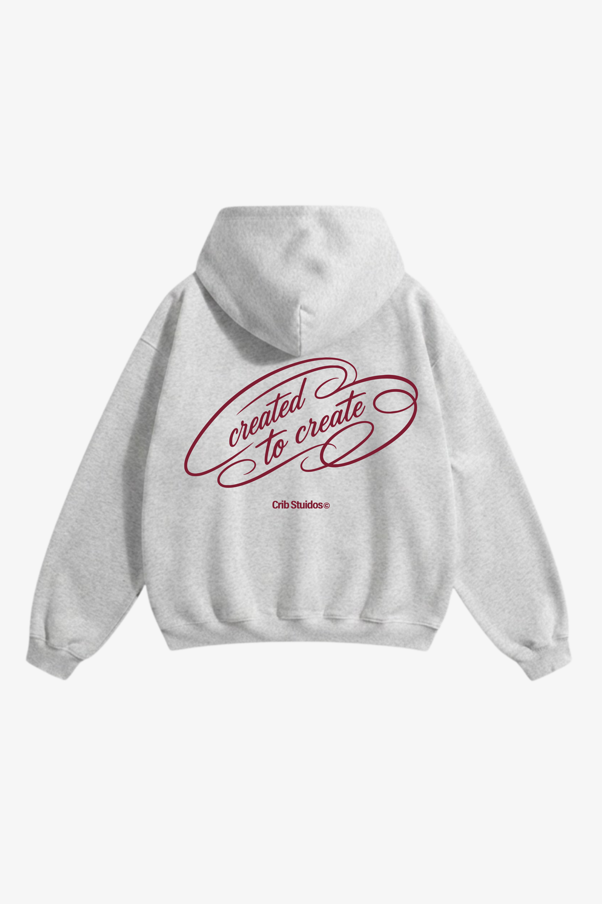 "Created to create" hoodie