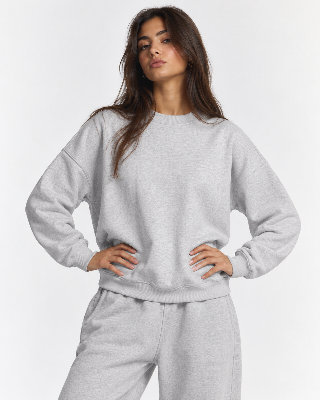 "Basic heather grey" sweater