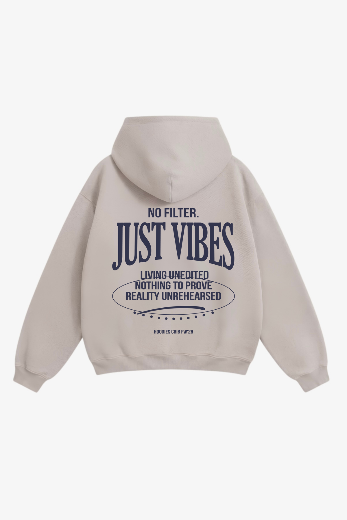 "No filter just vibes" hoodie
