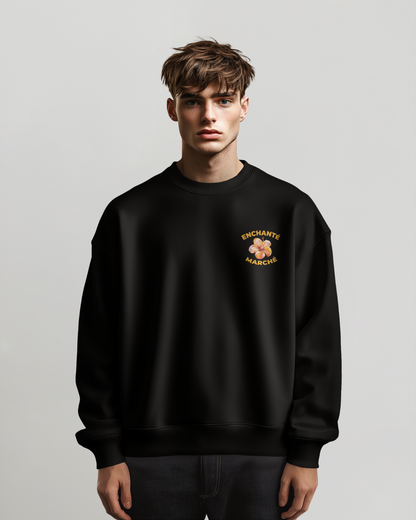 "Enchanté" sweatshirt crew-neck