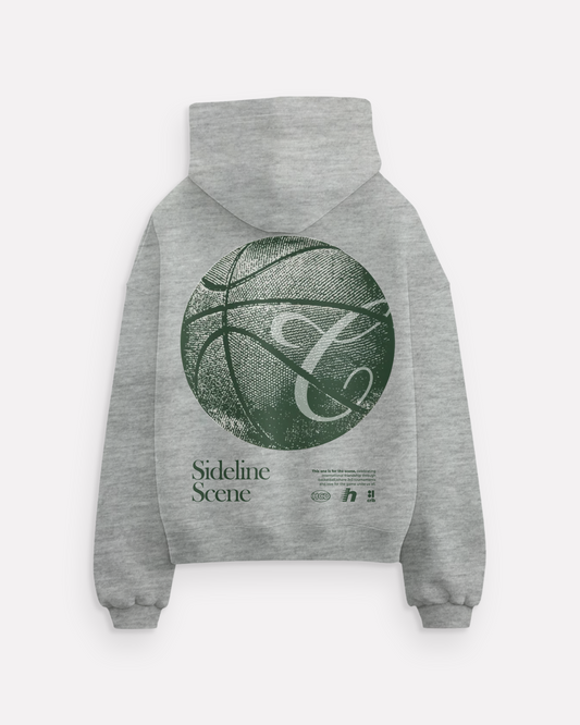 "Sideline scene v2 basketball" hoodie