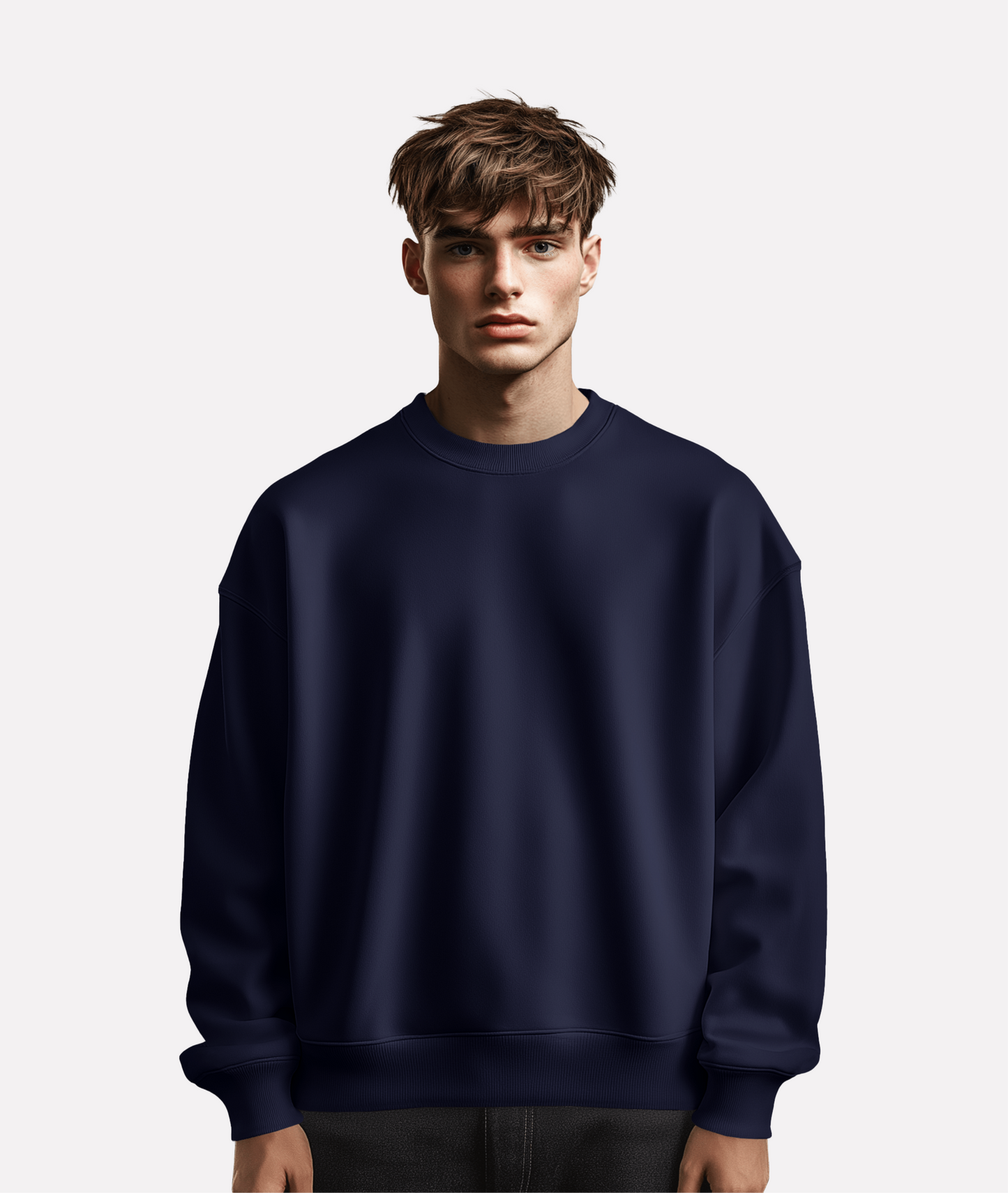 "Unisex Basic Navy" sweatshirt