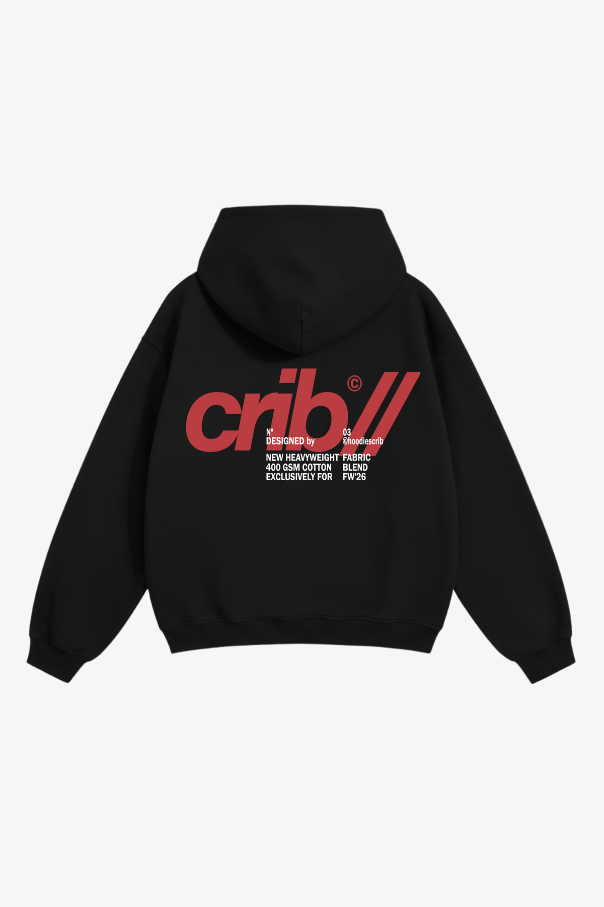"Crib upgraded fabric" hoodie