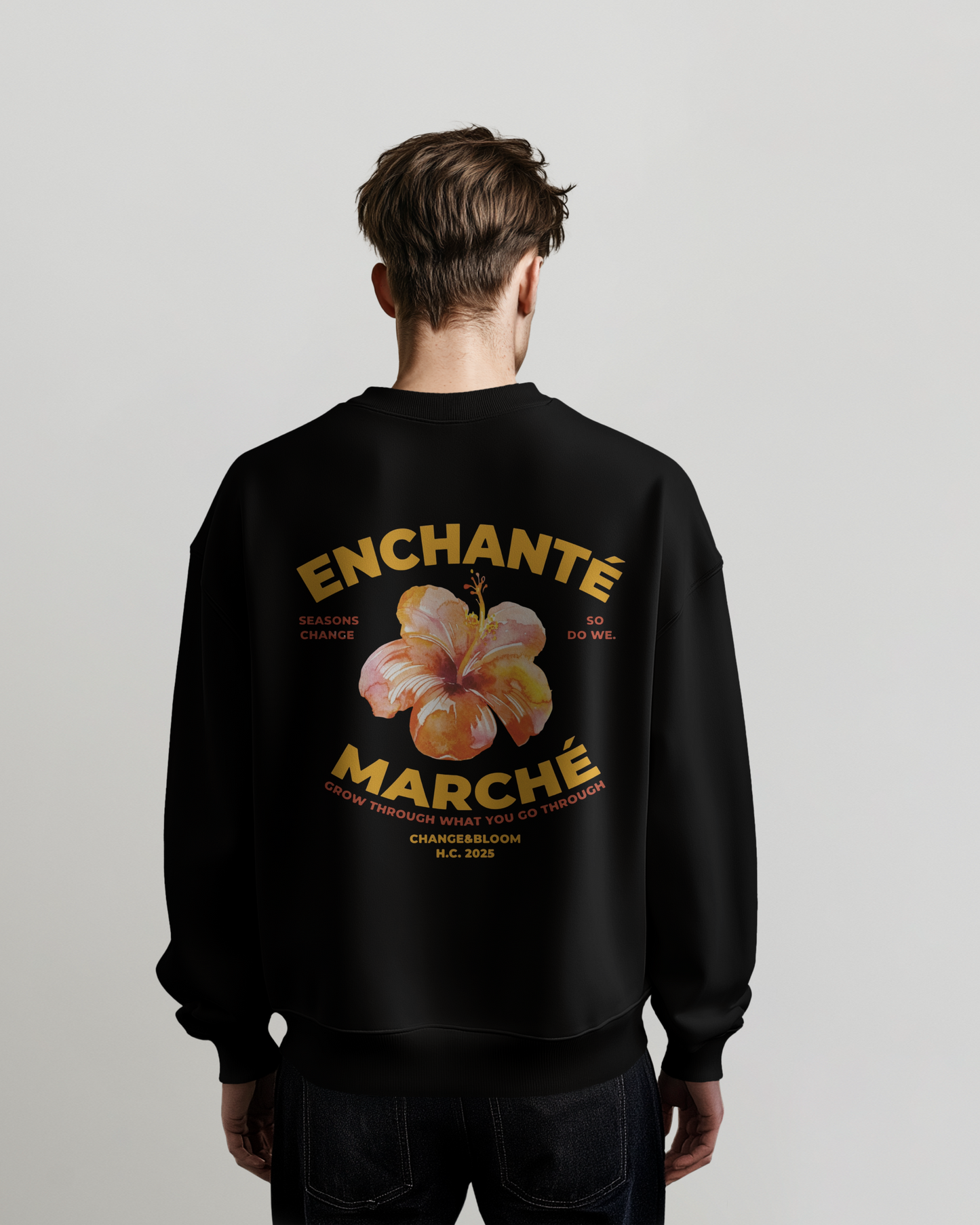 "Enchanté" sweatshirt crew-neck