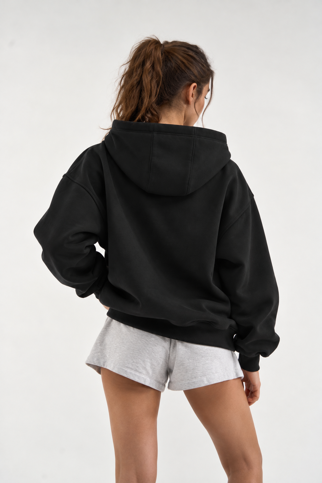 "Basic Black" zip-up
