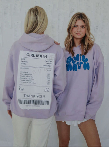 "Girl Math" hoodie