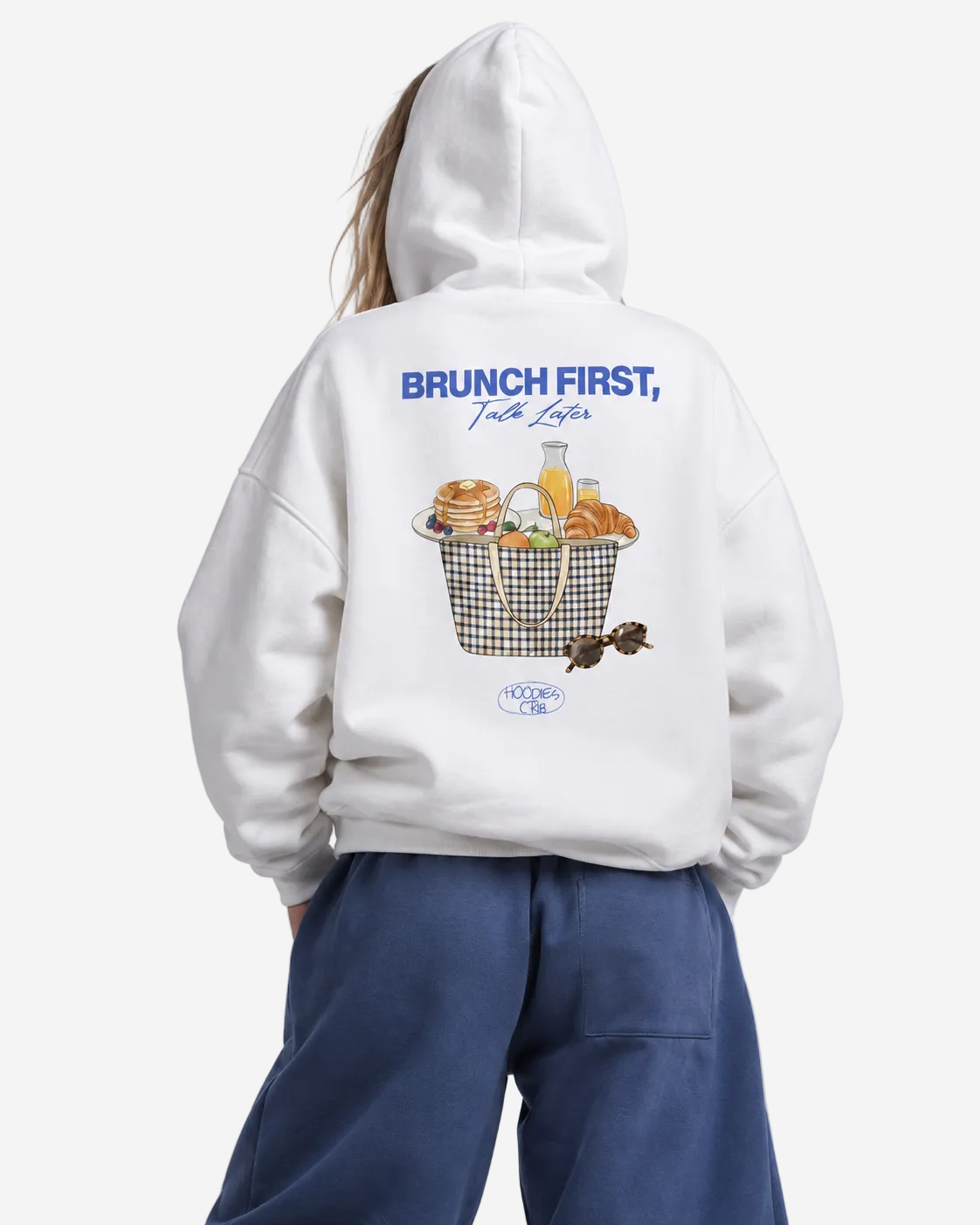 "Brunch first, talk later" hoodie