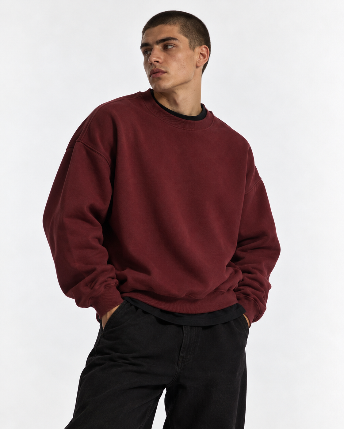 "Basic Burgundy" Sweater