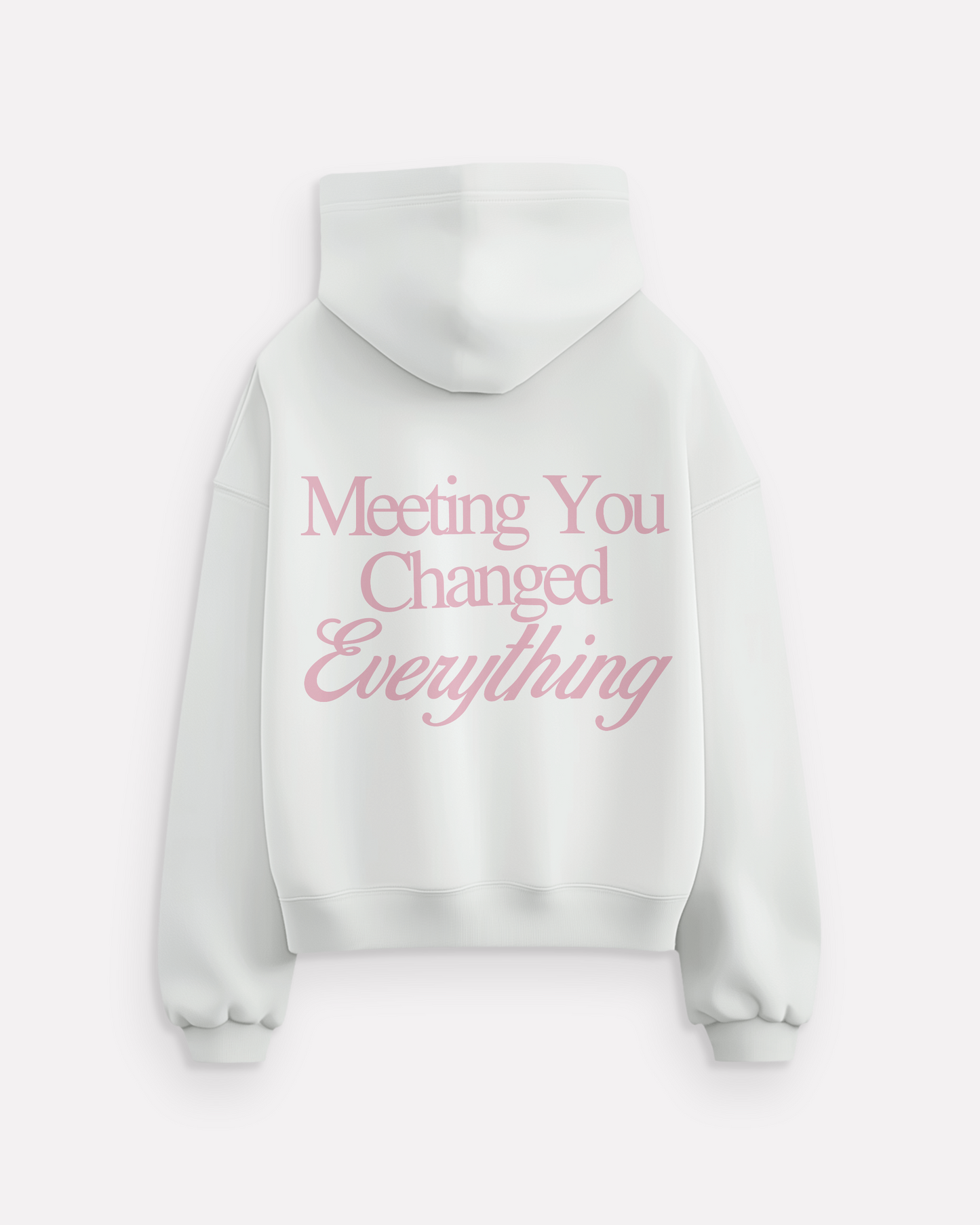 "Meeting You" hoodie pink