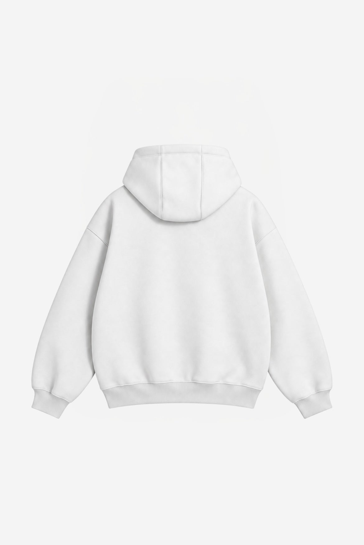 "Basic white" zip-up
