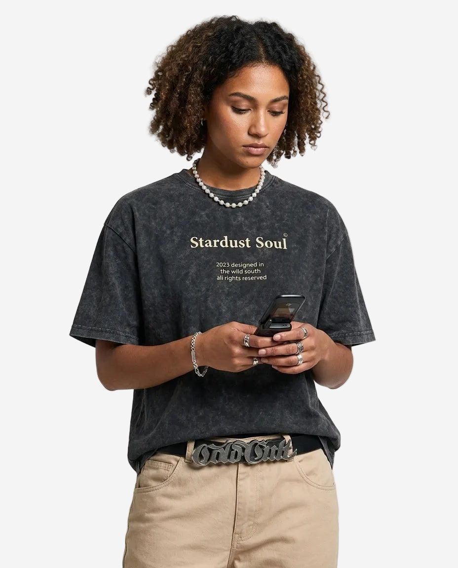 "Stardust Soul" Acid Washed t-shirt