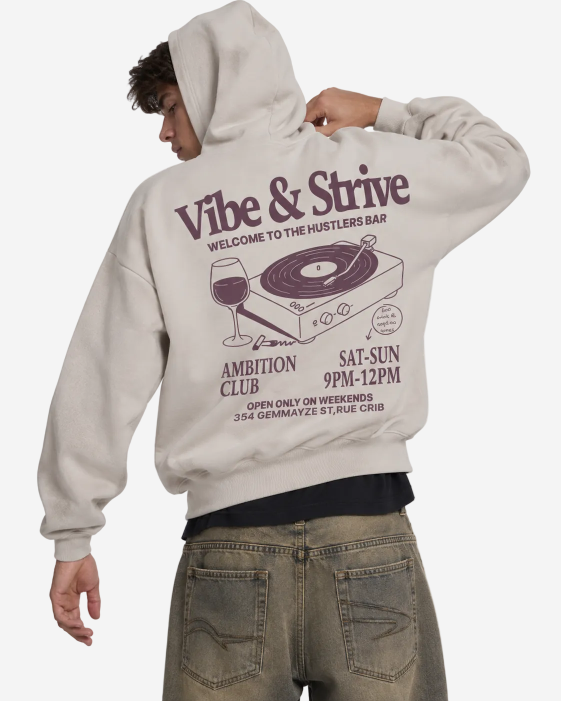 "Vibe & strive" hoodie