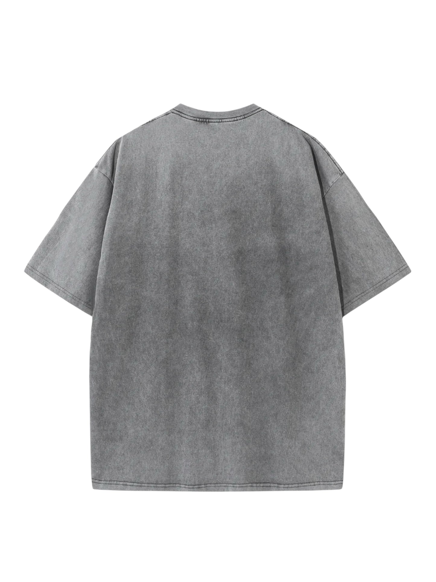 "Premium Basic Grey Acid Washed Oversize" t-shirt