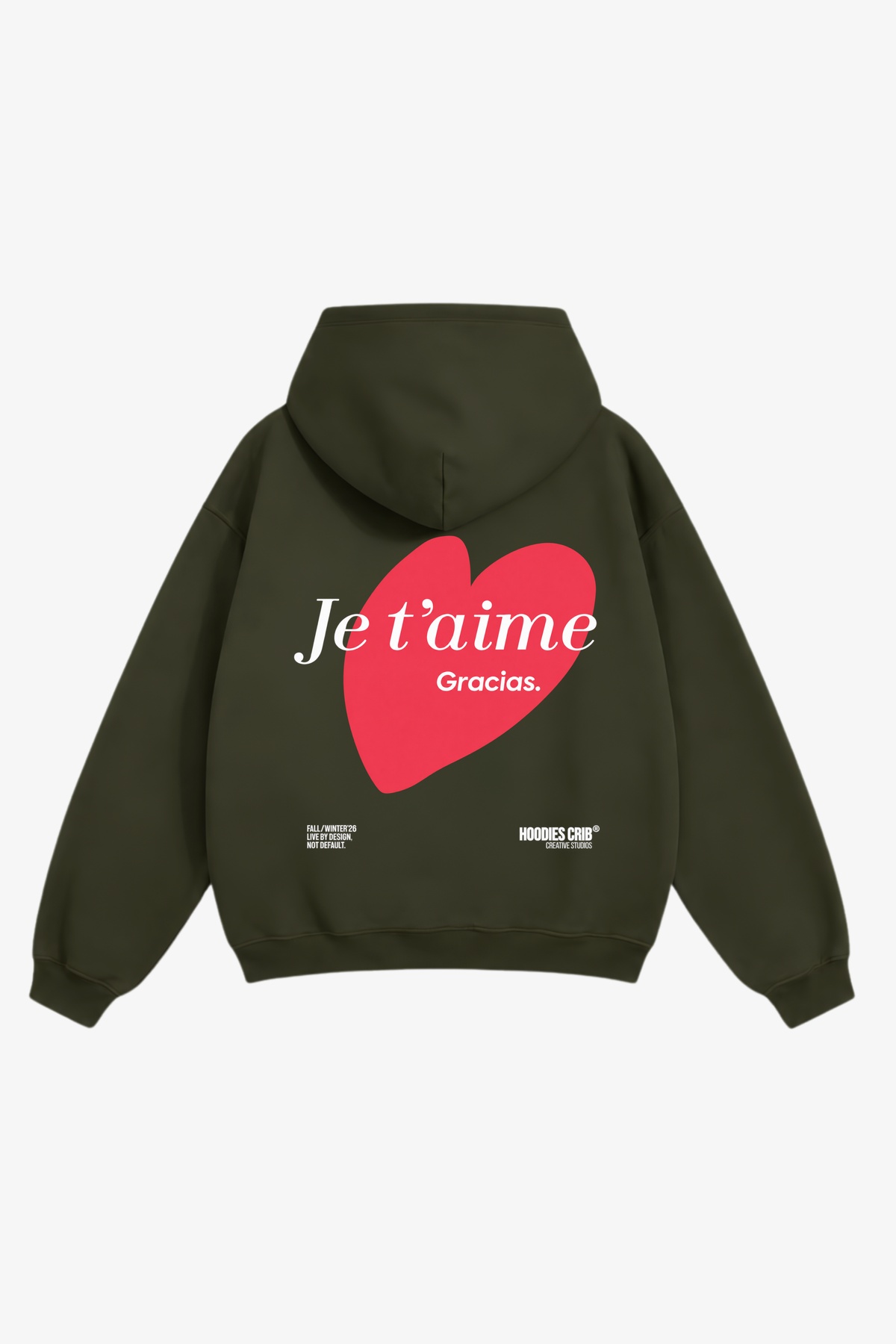 "Je t'aime hoodie"