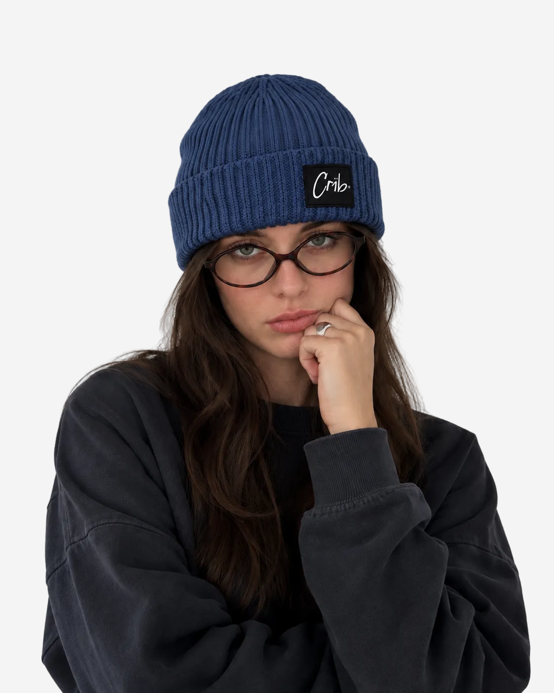 "Knit beanie" navy