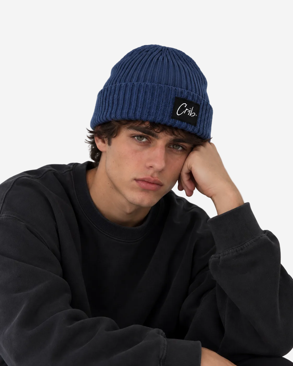 "Knit beanie" navy