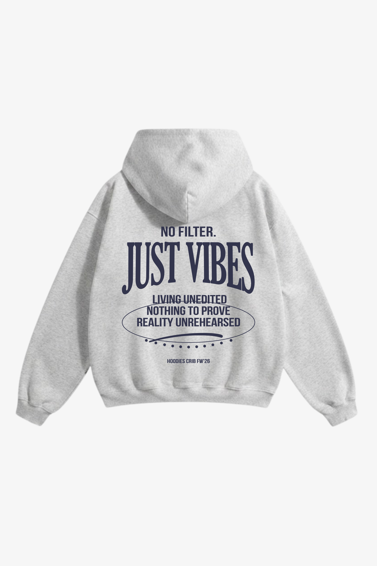 "No filter just vibes" hoodie