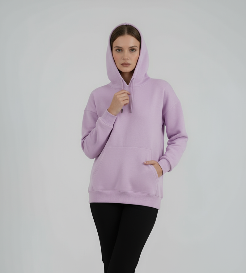 "Unisex Basic Light Purple" hoodie