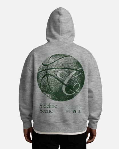 "Sideline scene v2 basketball" hoodie