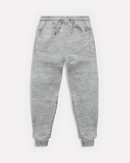 "Unisex Cuffed Basic Light Heather Grey" sweatpants
