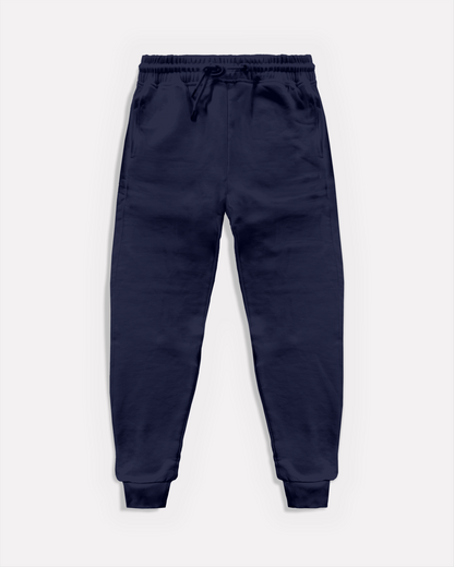 "Unisex Cuffed Basic Navy" sweatpants
