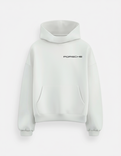 "Blue Porsche Crib Garage" hoodie