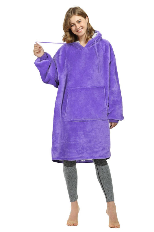 "Purple" Blanket Hoodie (Medium thickness)