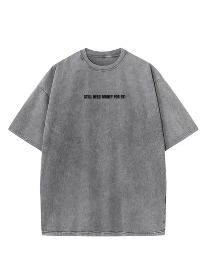 "Long Porsche Pink" Acid Washed Oversized t-shirt