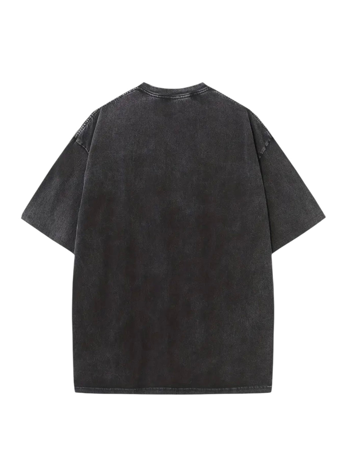 "Premium Basic Black Acid Washed Oversized" t-shirt