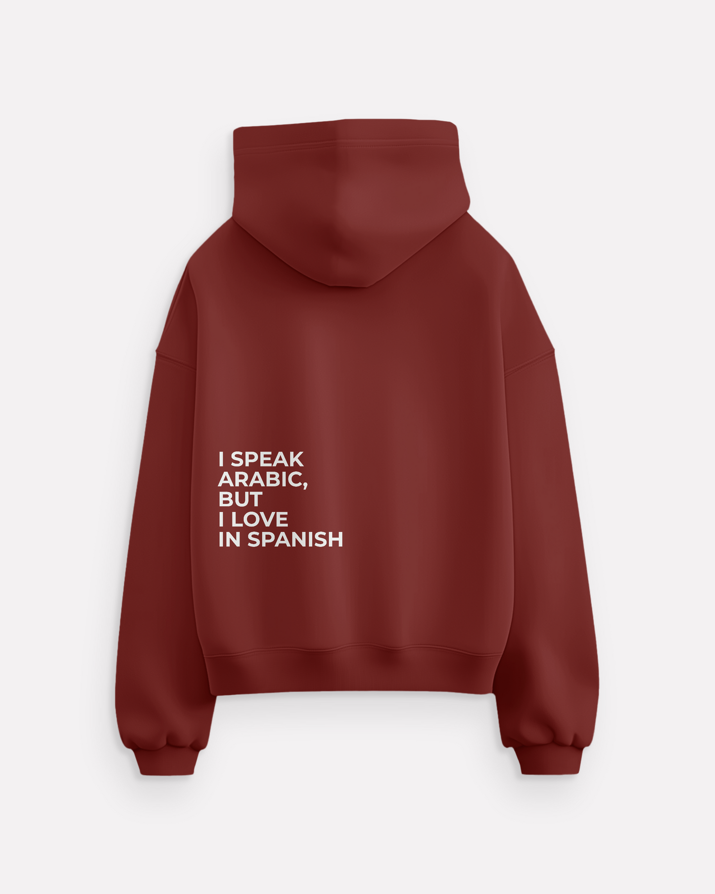 "Speak Arabic,Love Spanish" hoodie