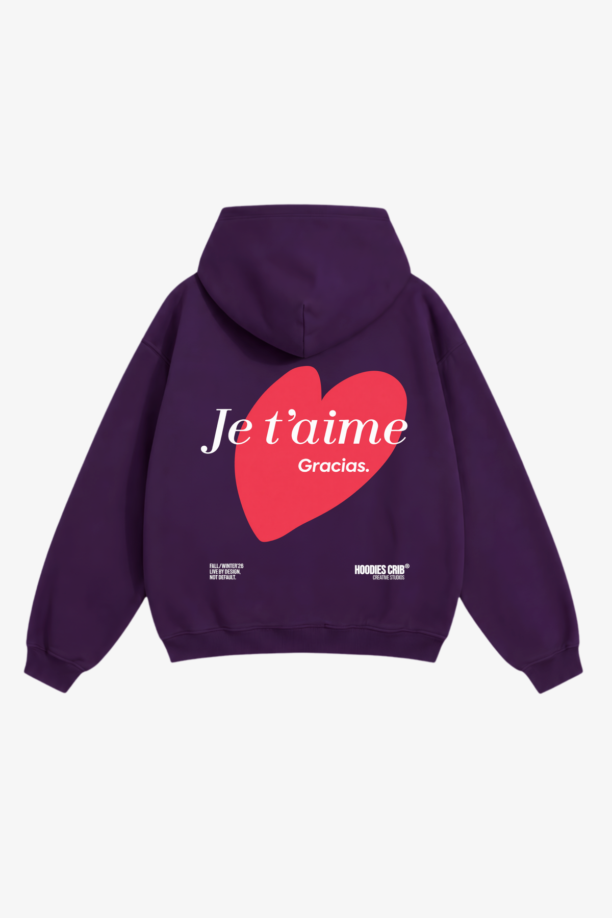 "Je t'aime hoodie"