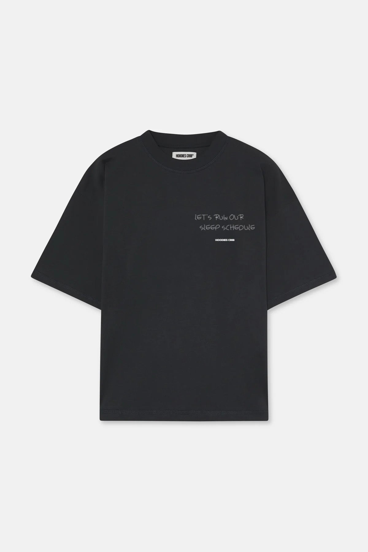 "Sleep schedule ruined" t-shirt