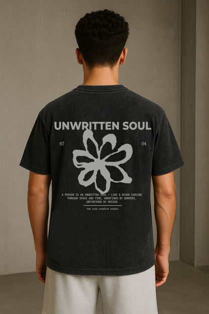 "Unwritten Soul" Acid Washed Oversized t-shirt