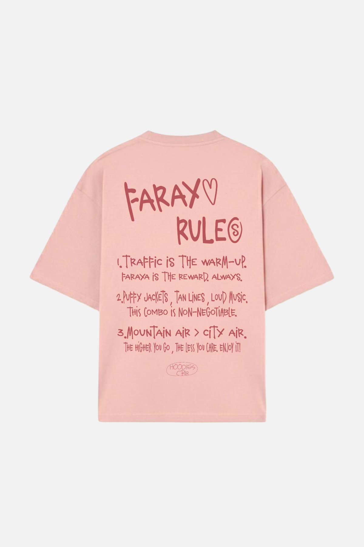 "FARAYA Rules" t-shirt