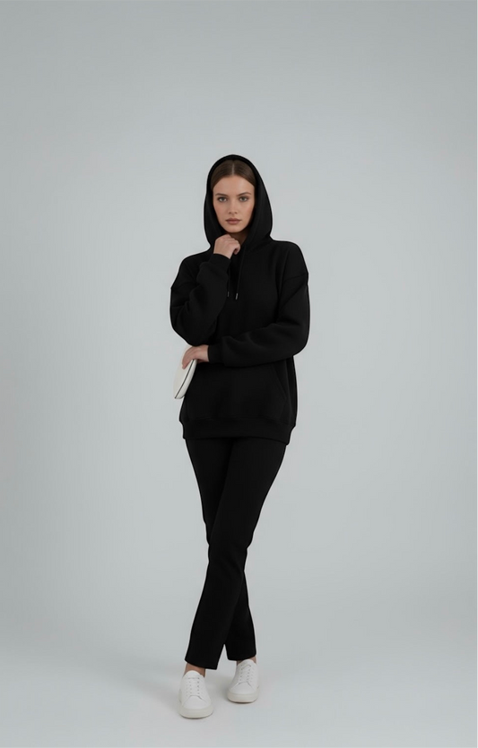 "Unisex Basic Black" hoodie